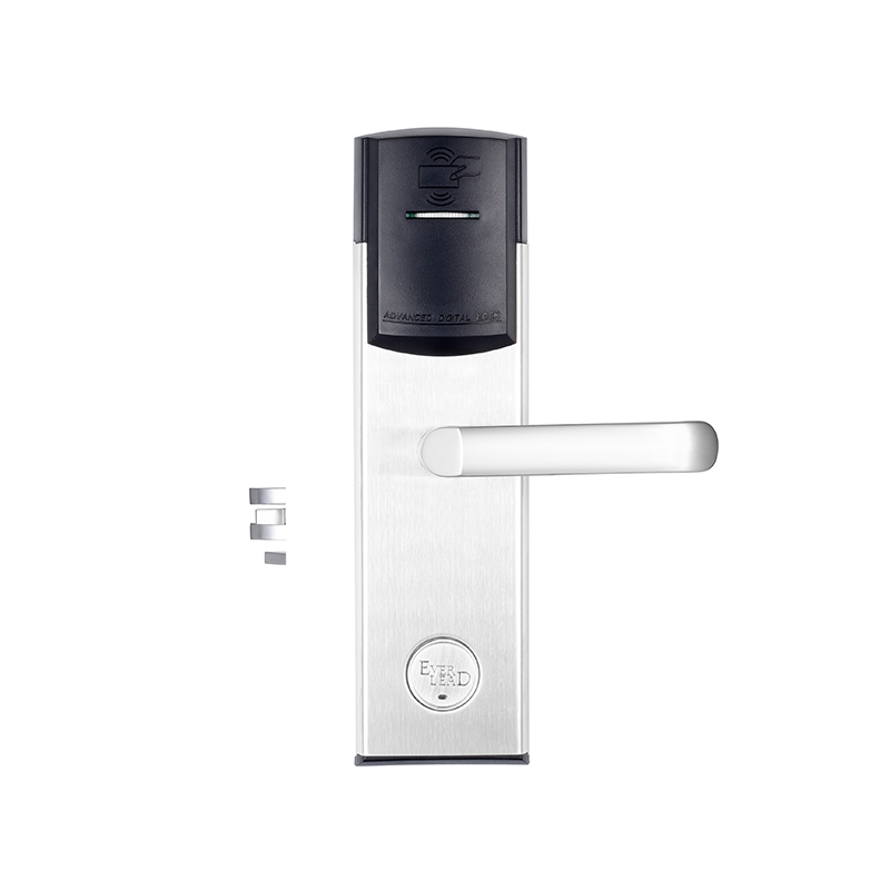 Stainless Steel Hotel Door Lock 1800 – Secure Keyless Entry System for Room