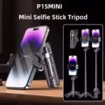 P15 Mini 3-in-1 Selfie Stick Tripod with Wireless Remote