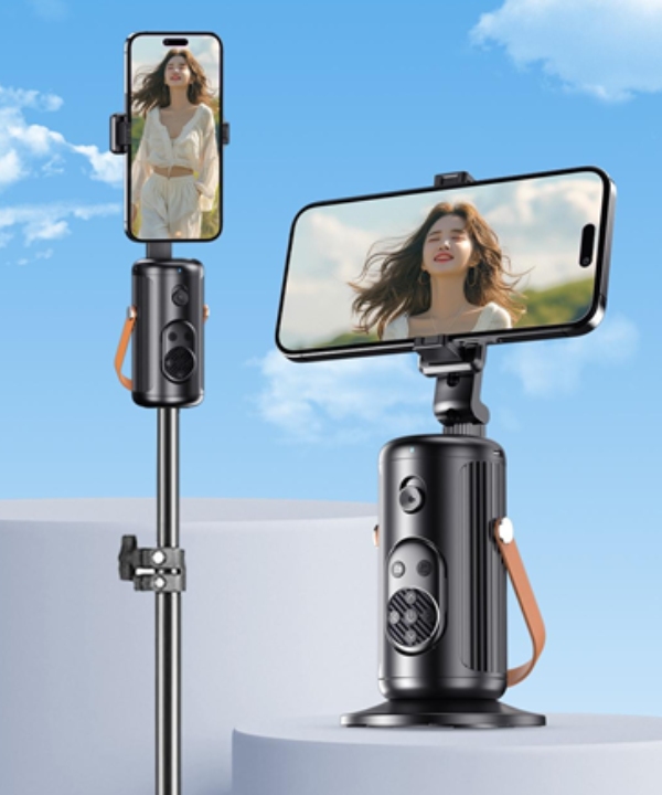 Q04 Smartphone Gimbal Stabilizer – Auto Face Tracking & 360° Rotation