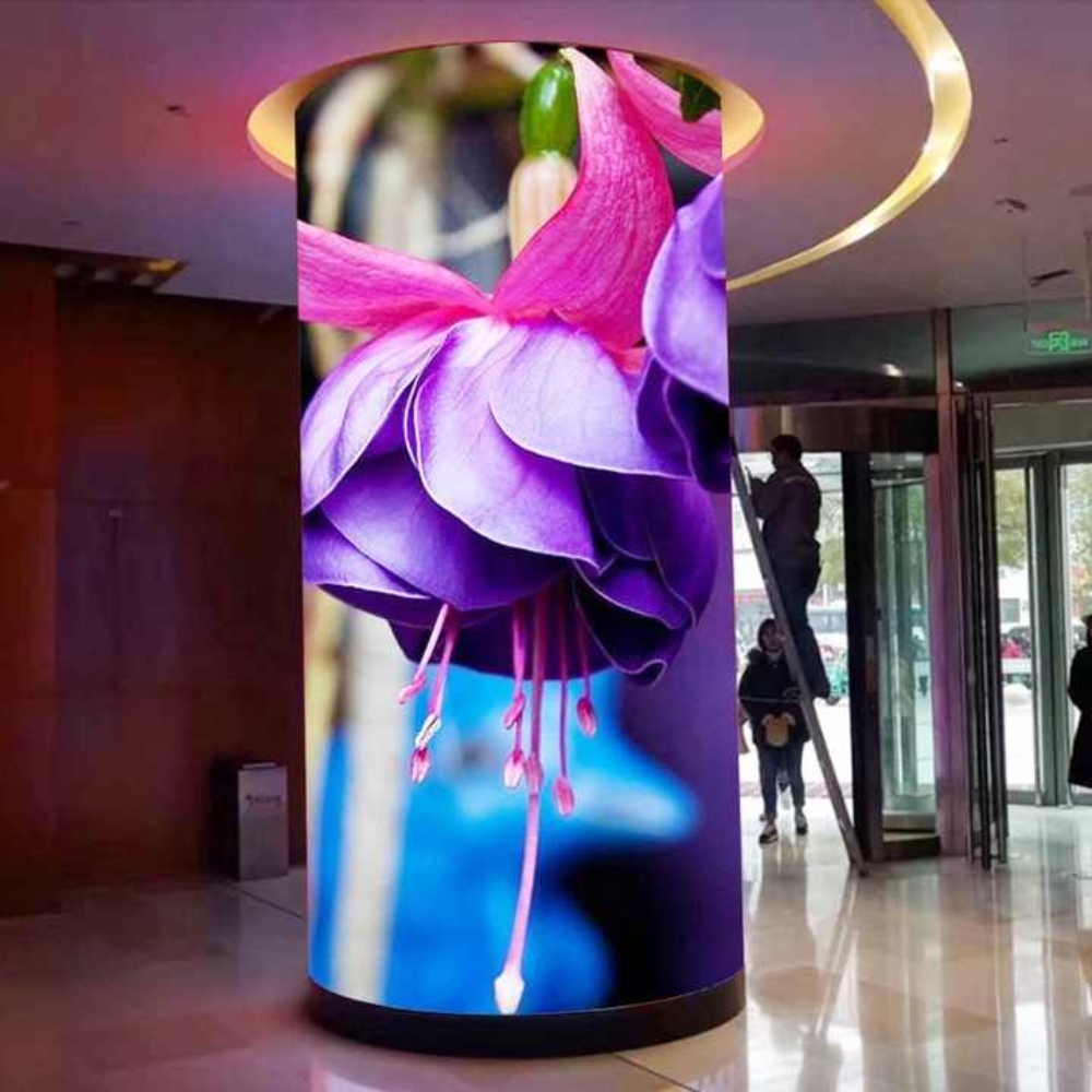 Round Shape Cylinder Column Circle Video Wall LED Display Screen