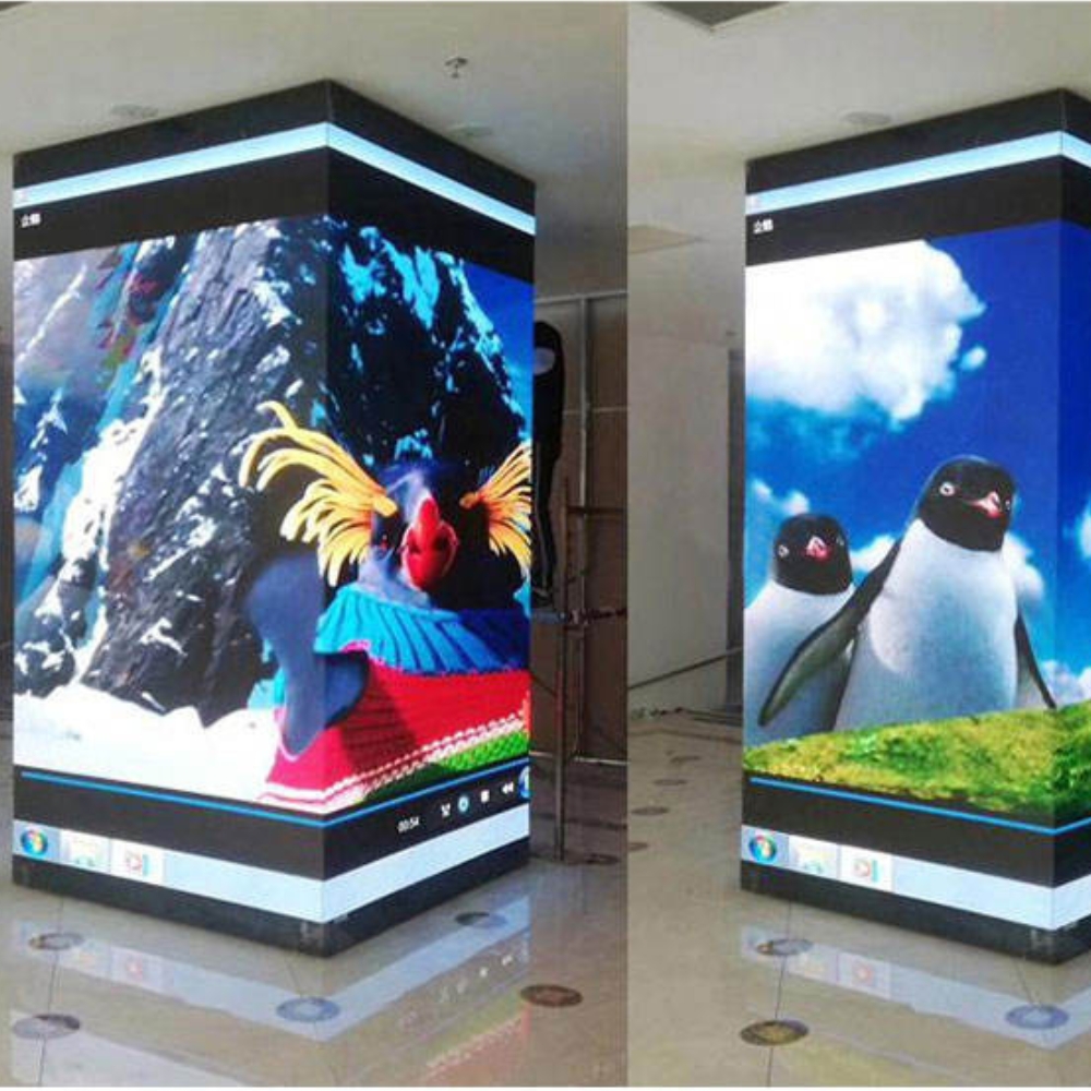 90 Degree LED Corner Screen – Right Angle Digital Wall Display for Advertising
